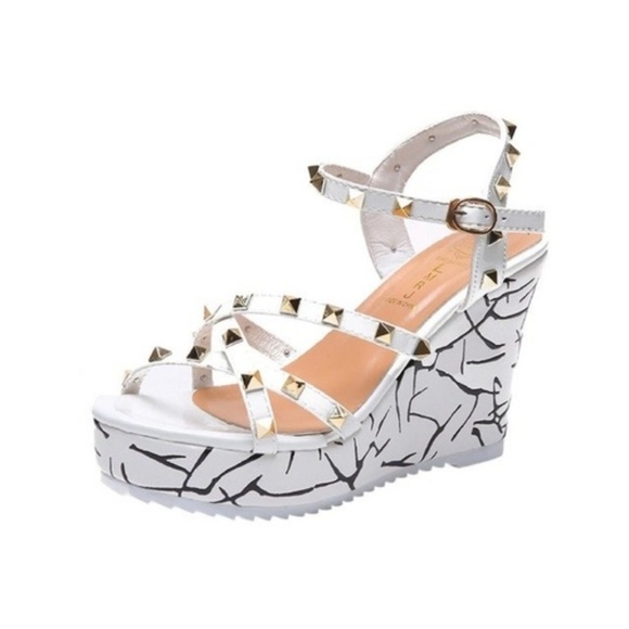 Summer Lady Fashion Footwear Wedge High Heels - Picture 2 of 2